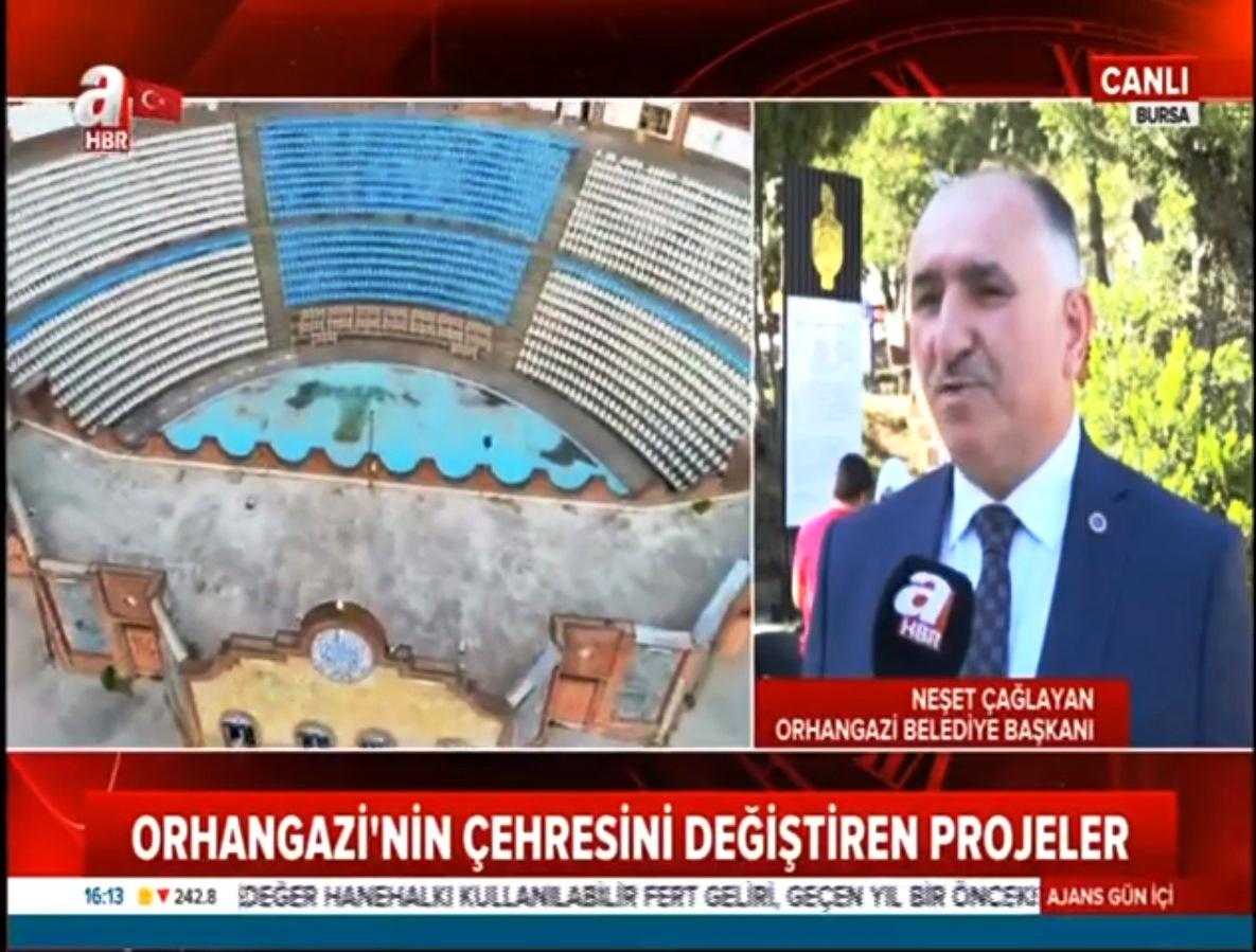 BELEDİYE BAŞKANIMIZ NEŞET ÇAĞLAYAN A HABER CANLI YAYINDA