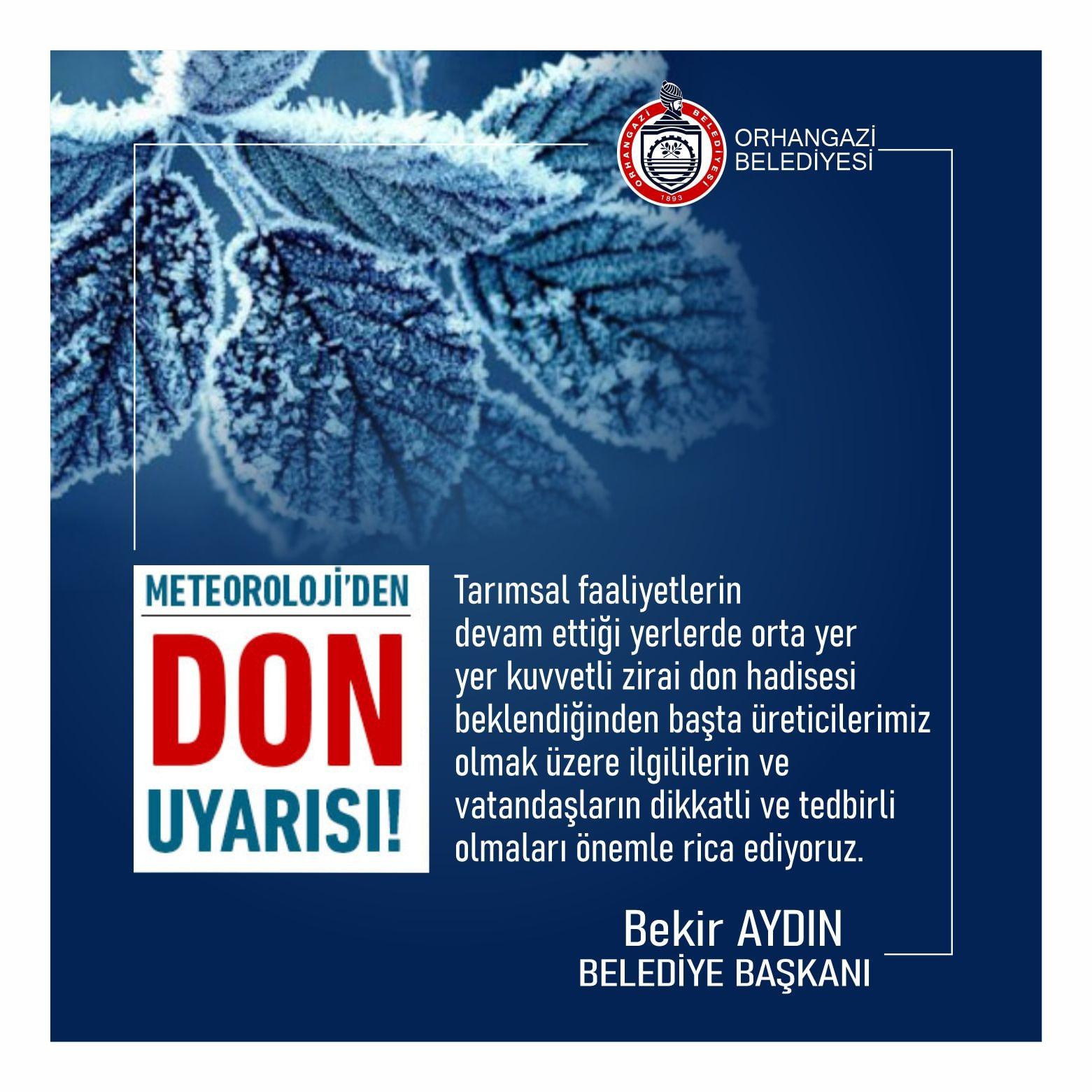 Meteoroloji'den don uyarısı