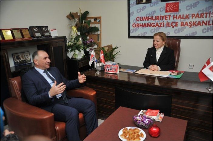 Belediye Başkanı Neşet Çağlayan MHP ve CHP İlçe Başkanlarını Ziyaret Etti 