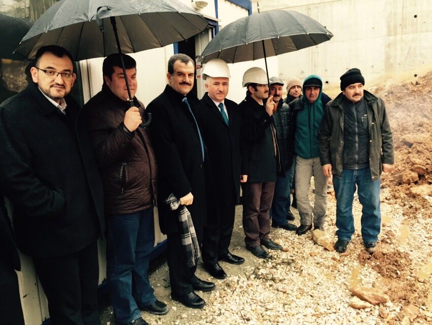 Belediye Başkanı Neşet Çağlayan, İnşaatı Başlayan SGK İnşaatını Gezdi 