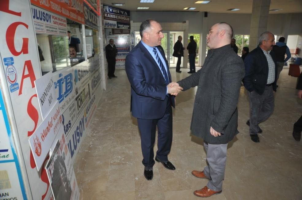 Orhangazi Belediye Başkanı Neşet Çağlayan,Minibüsçüler Kooperatifi Ve Terminal Esnafını Ziyaret Etti 