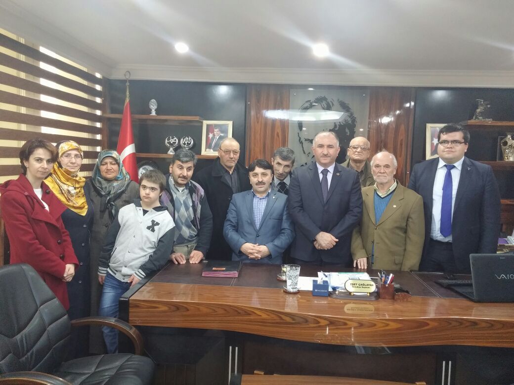 Sakatlar Derneği Başkan'ı Ziyaret Etti 