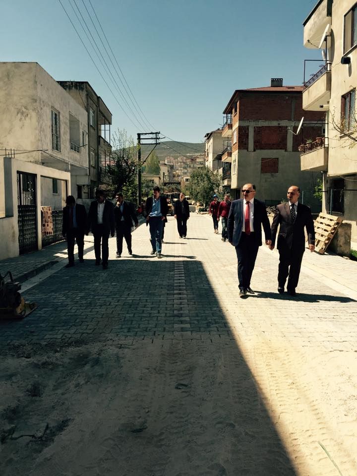 PARKE ÇALIŞMALARI ARALIKSIZ DEVAM EDİYOR 