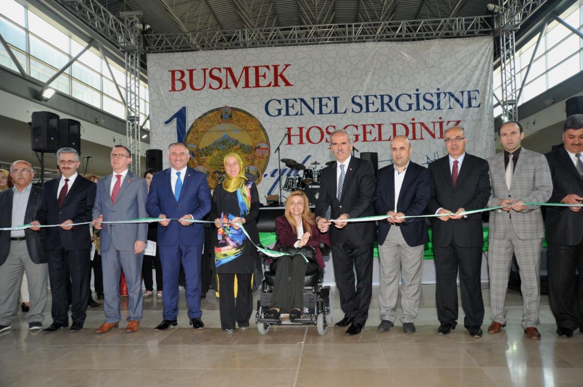 BUSMEK GENEL SERGİSİNİ AÇTI 