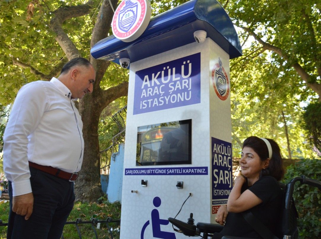ENGELLİ ARAÇ ŞARJ İSTASYONU KURULDU 
