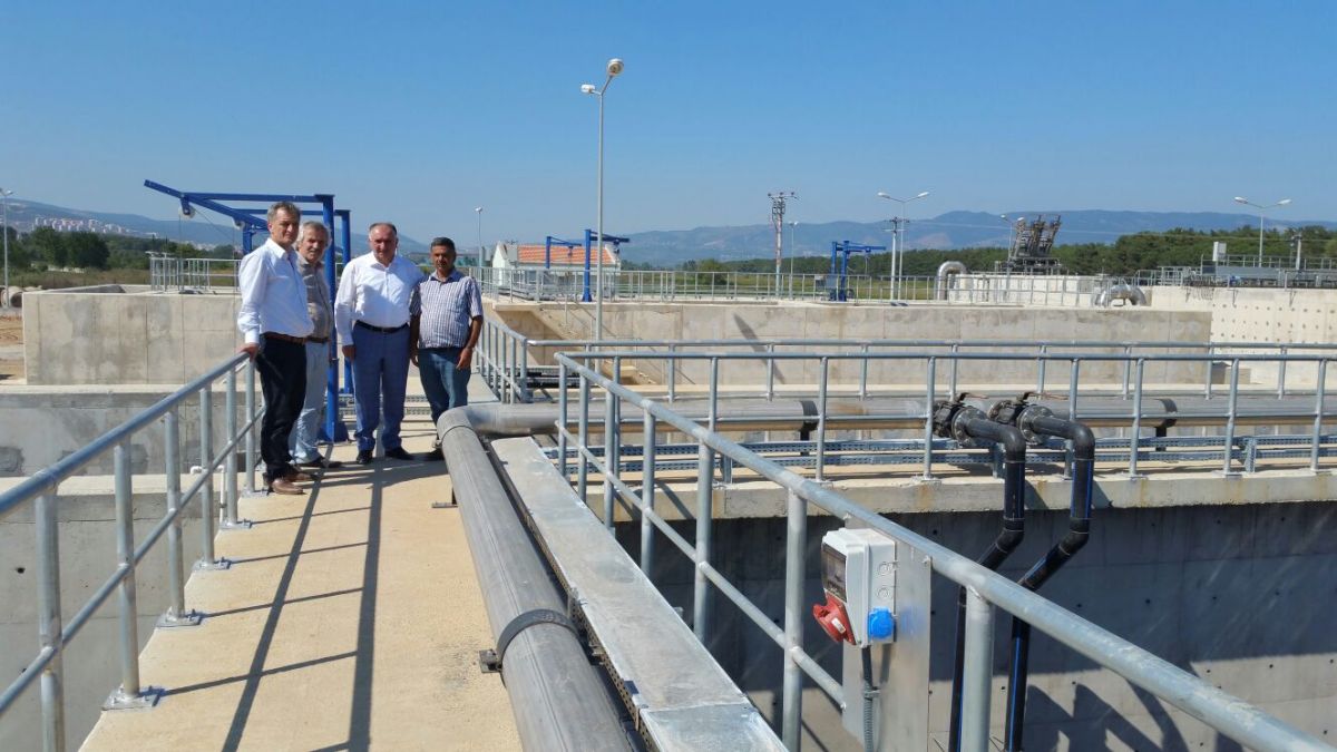 BAŞKAN ARITMA TESİSİNDE İNCELEMEDE BULUNDU 