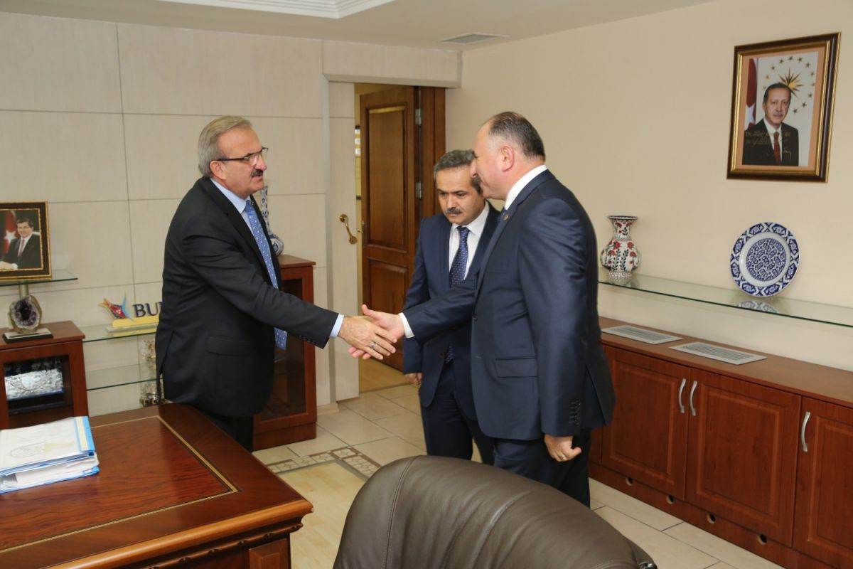 BAŞKAN ÇAĞLAYAN BURSA VALİSİNİ ZİYARET ETTİ 