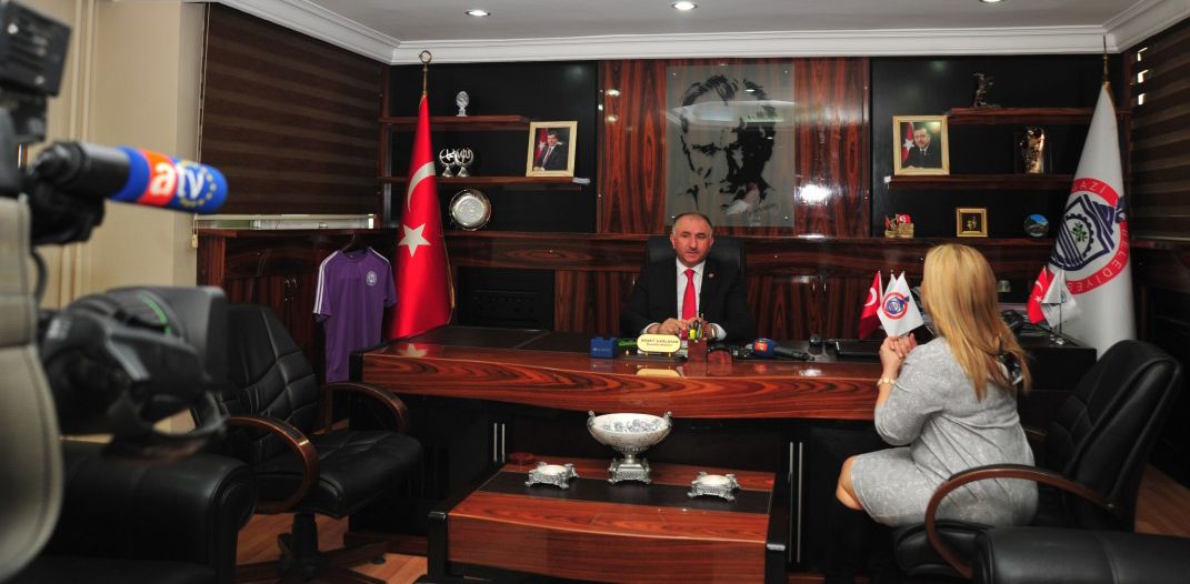 BAŞKAN ÇAĞLAYAN ATV YE RÖPORTAJ VERDİ 