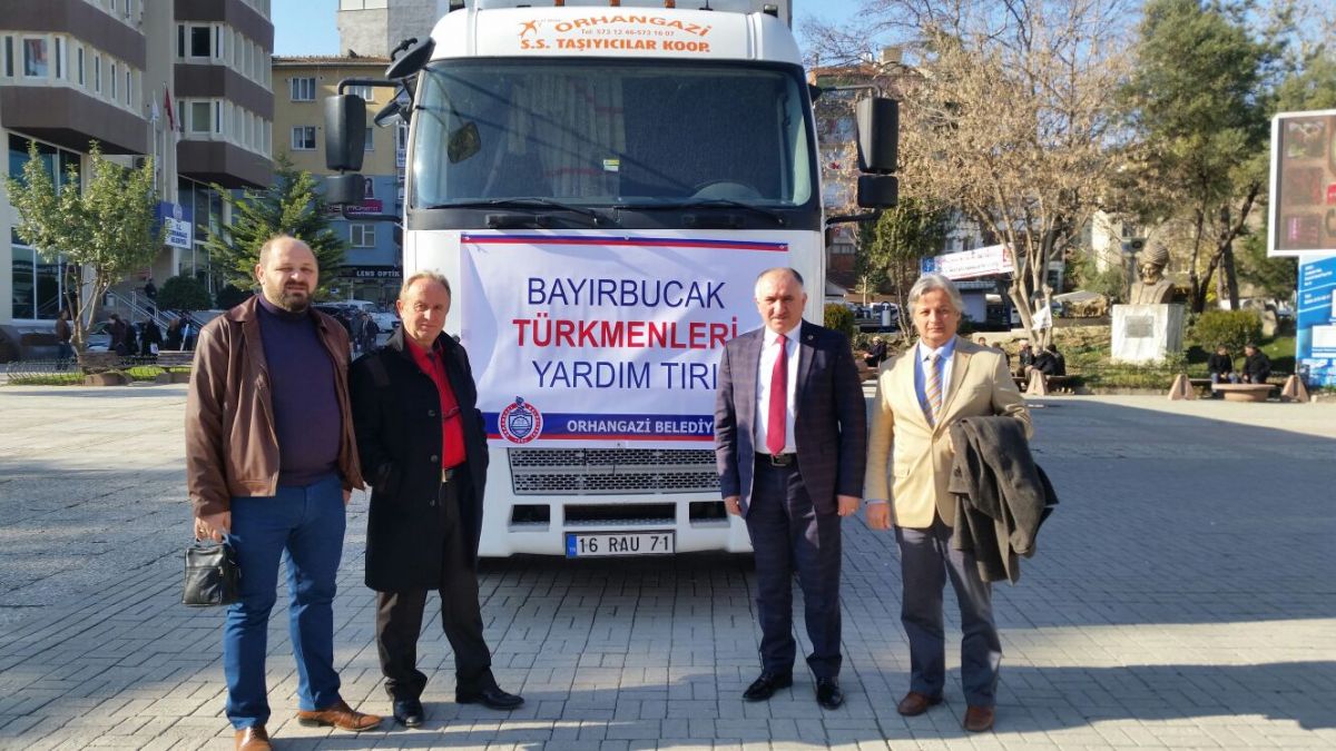 BAYIRBUCAK'A YARDIM TIRI GÖNDERİLDİ 