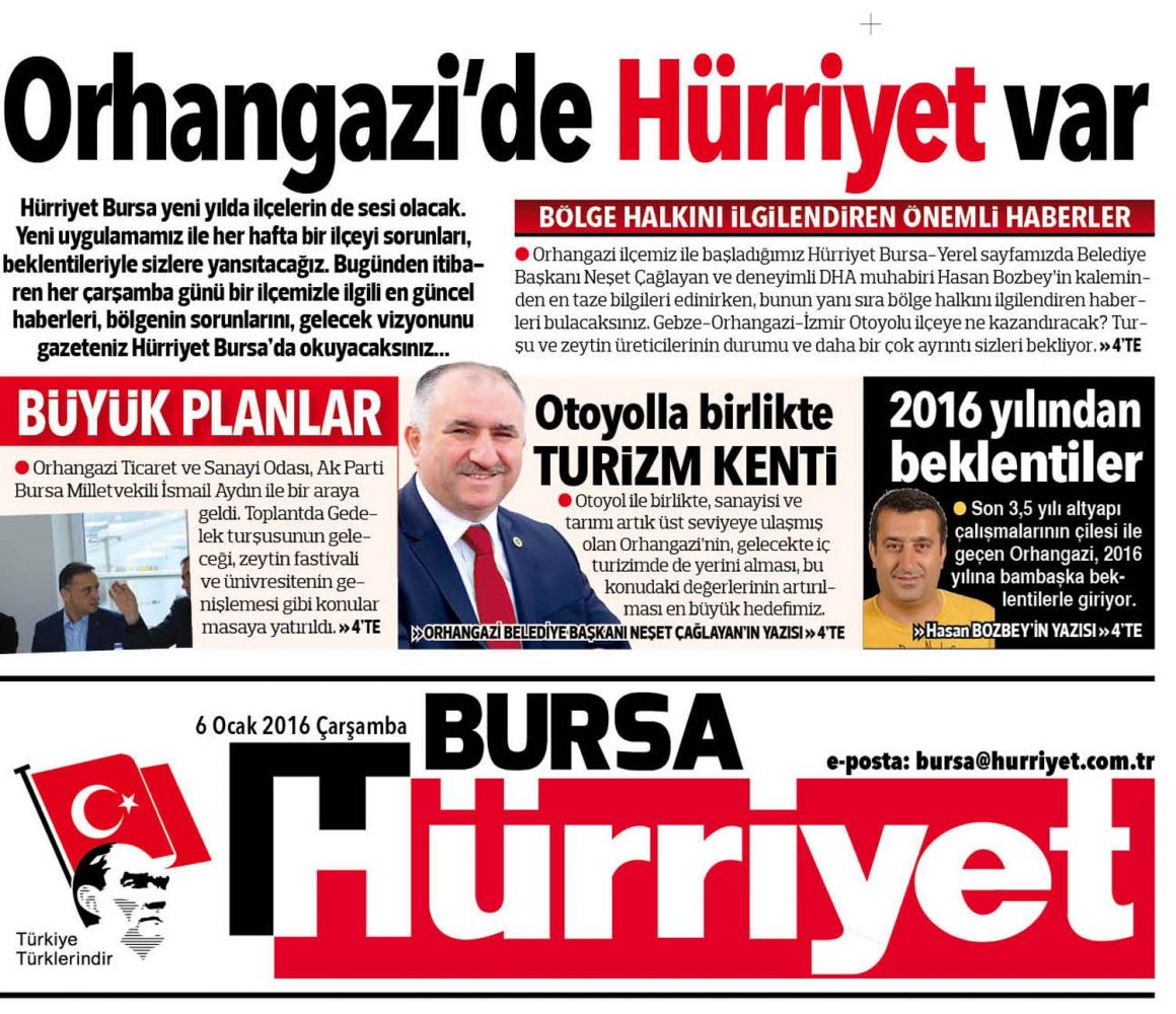 BAŞKAN ÇAĞLAYAN HÜRRİYET GAZETESİ'NE YAZDI 