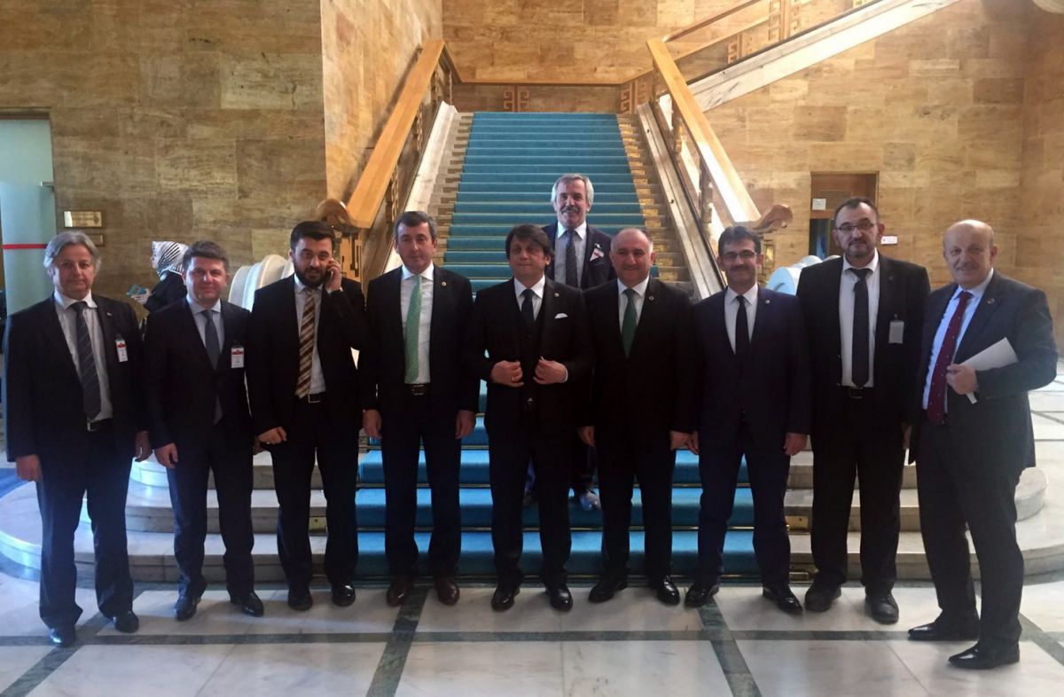 BAŞKAN TBMM'DE BAKANLARLA BULUŞTU 