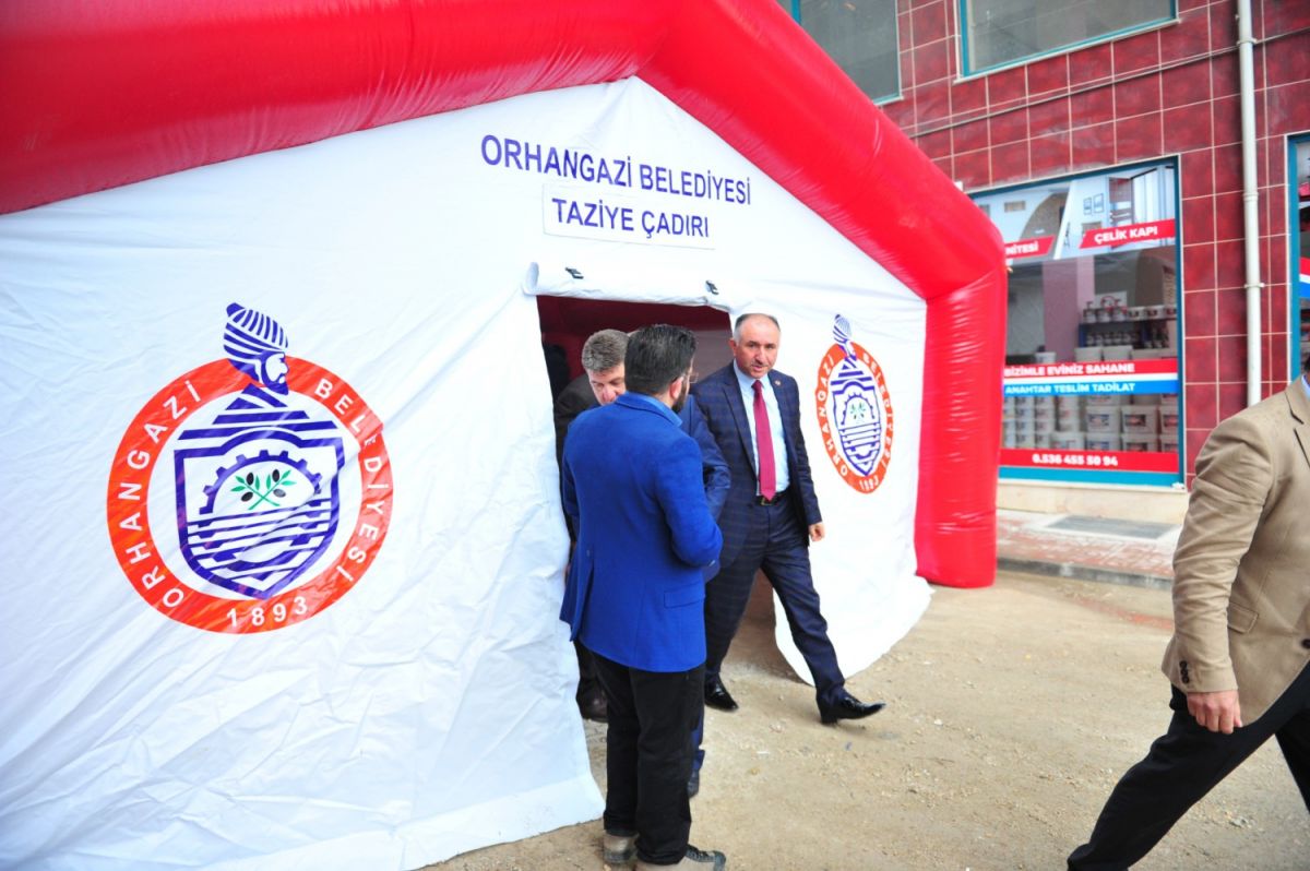 BELEDİYEDEN TAZİYE ÇADIRI HİZMETİ 