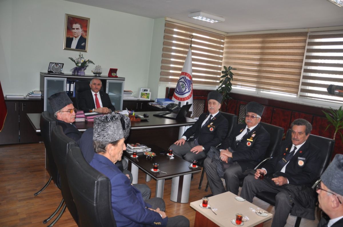 MUHARİP GAZİLERDEN BAŞKANA ZİYARET 