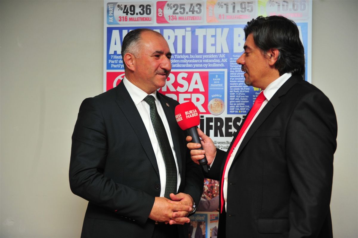 BAŞKAN ÇAĞLAYAN BURSA HABER GAZETESİ ANKARA TEMSİLCİLİĞİ AÇILIŞINA KATILDI 