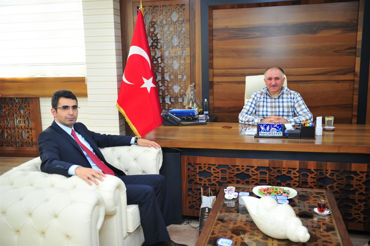 BAŞSAVCI VE HAKİMDEN BAŞKAN ÇAĞLAYAN'A İADEİ ZİYARET 