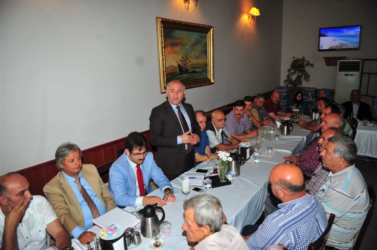 BAŞKAN ÇAĞLAYAN MUHTARLARLA BİR ARAYA GELDİ 