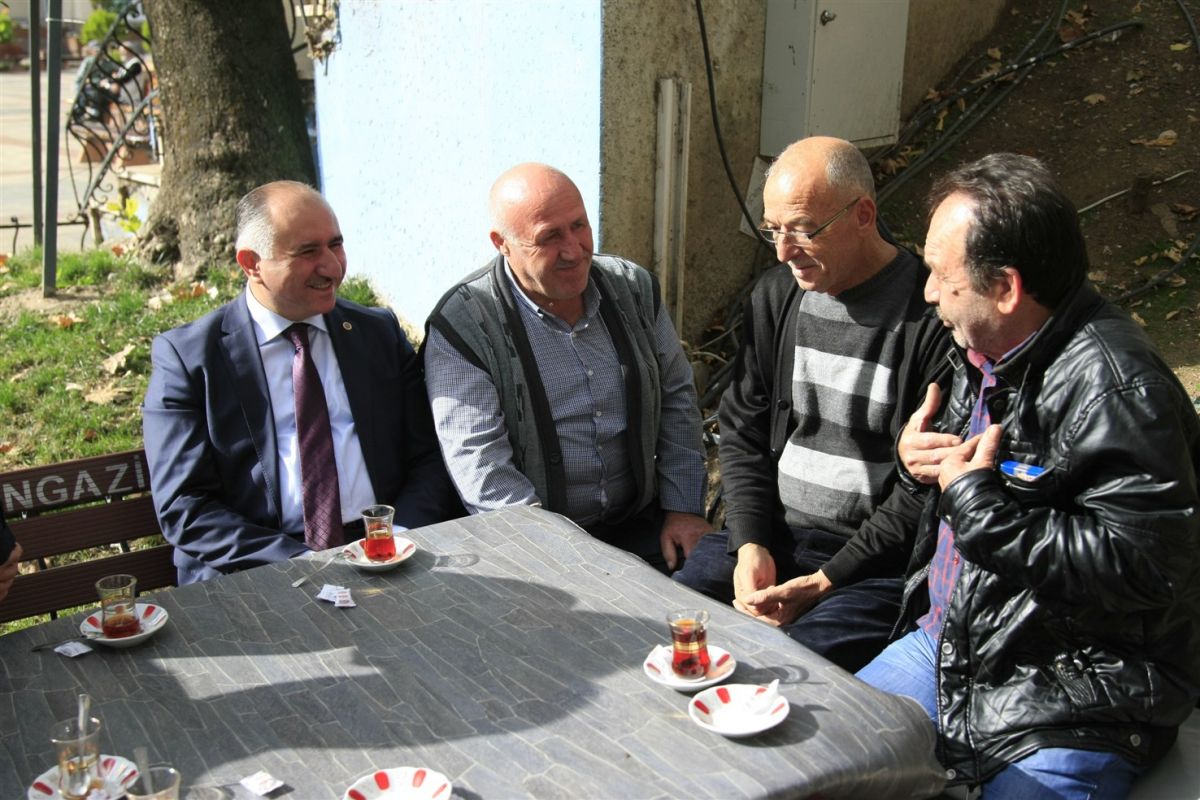 BAŞKAN ÇAĞLAYAN TAKSİCİ ESNAFI İLE BULUŞTU 