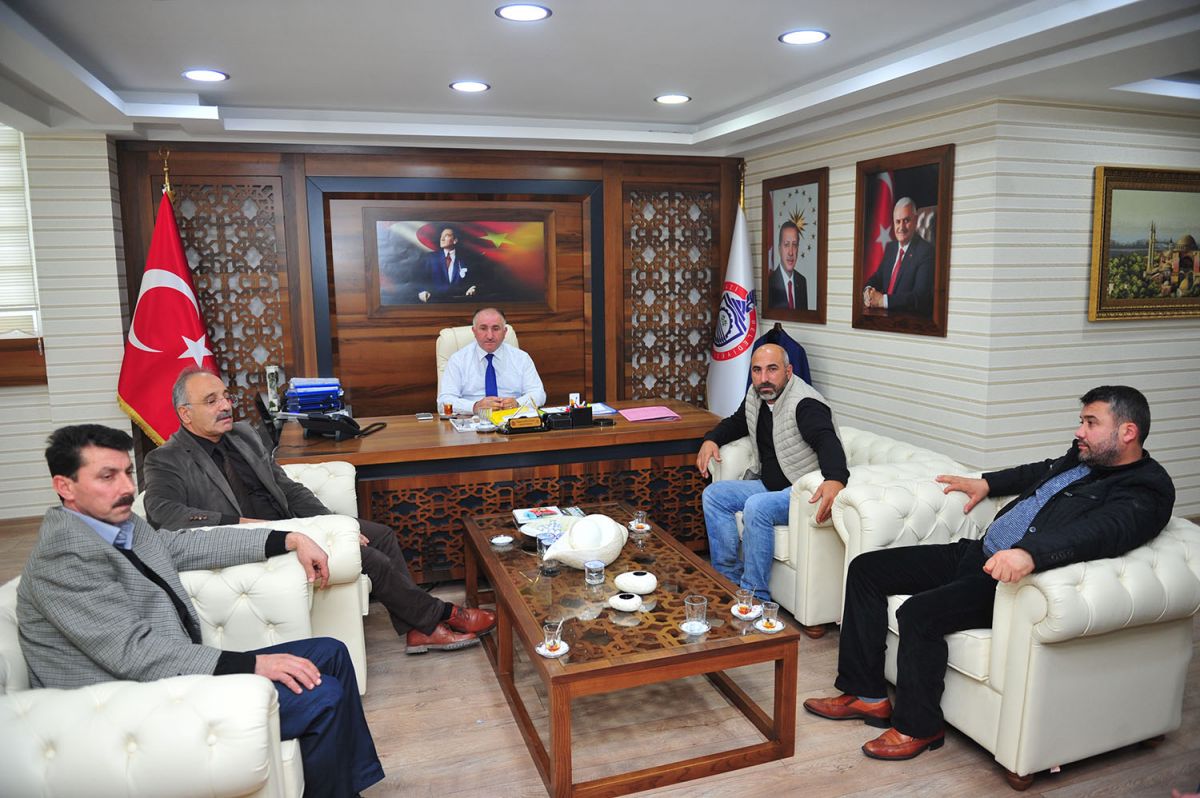 PAZARCILAR DERNEĞİ'NDEN BAŞKAN ÇAĞLAYAN'A ZİYARET 