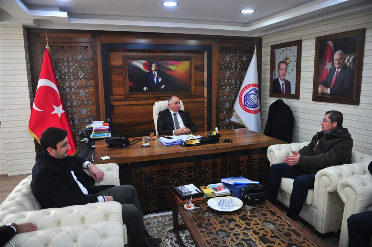 BAŞKAN ÇAĞLAYAN BAKANLIK HEYETİNİ AĞIRLADI 