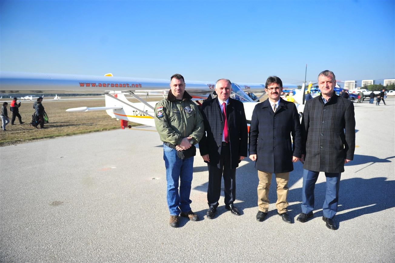 BAŞKAN ÇAĞLAYAN YUNUSELİ HAVALİMANI AÇILIŞINA KATILDI 