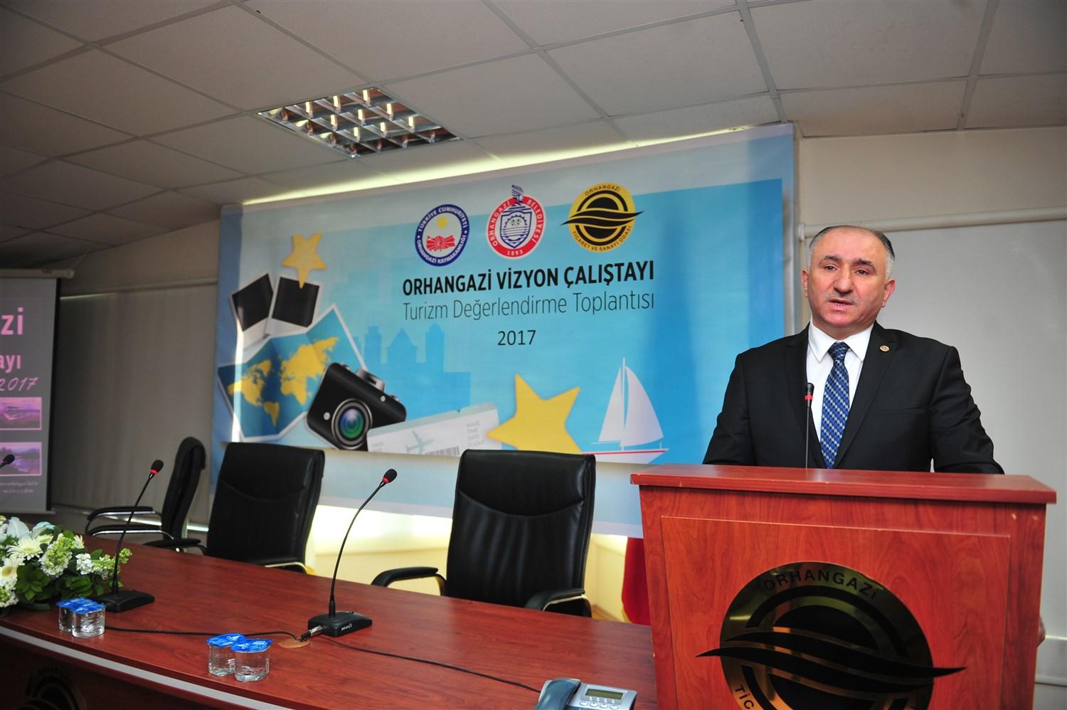 BAŞKAN ÇAĞLAYAN TURİZM ÇALIŞTAYI'NDA SUNUMUNU GERÇEKLEŞTİRDİ 