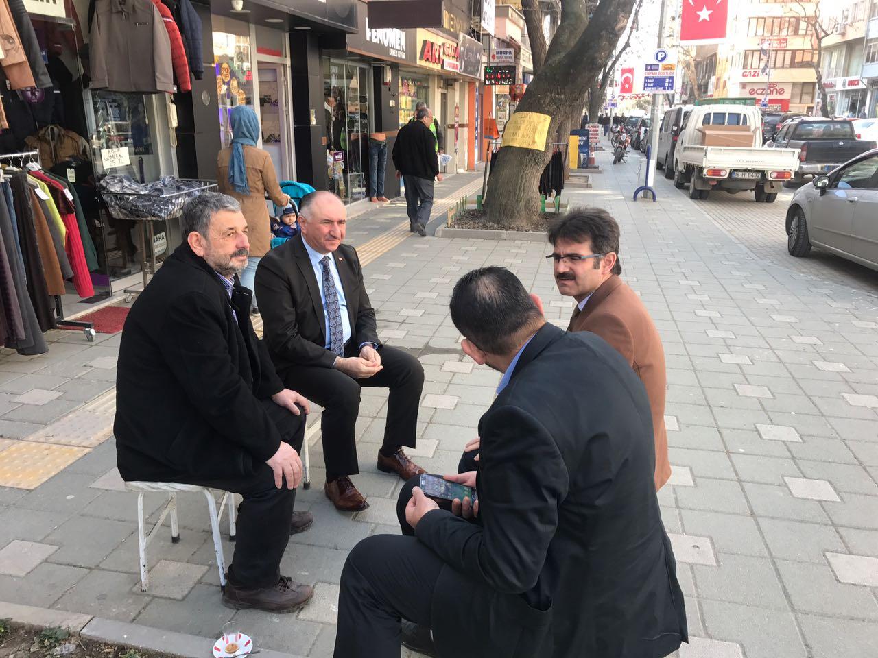 BAŞKAN ÇAĞLAYAN GÜNE ESNAF ZİYARETLERİ İLE BAŞLADI 