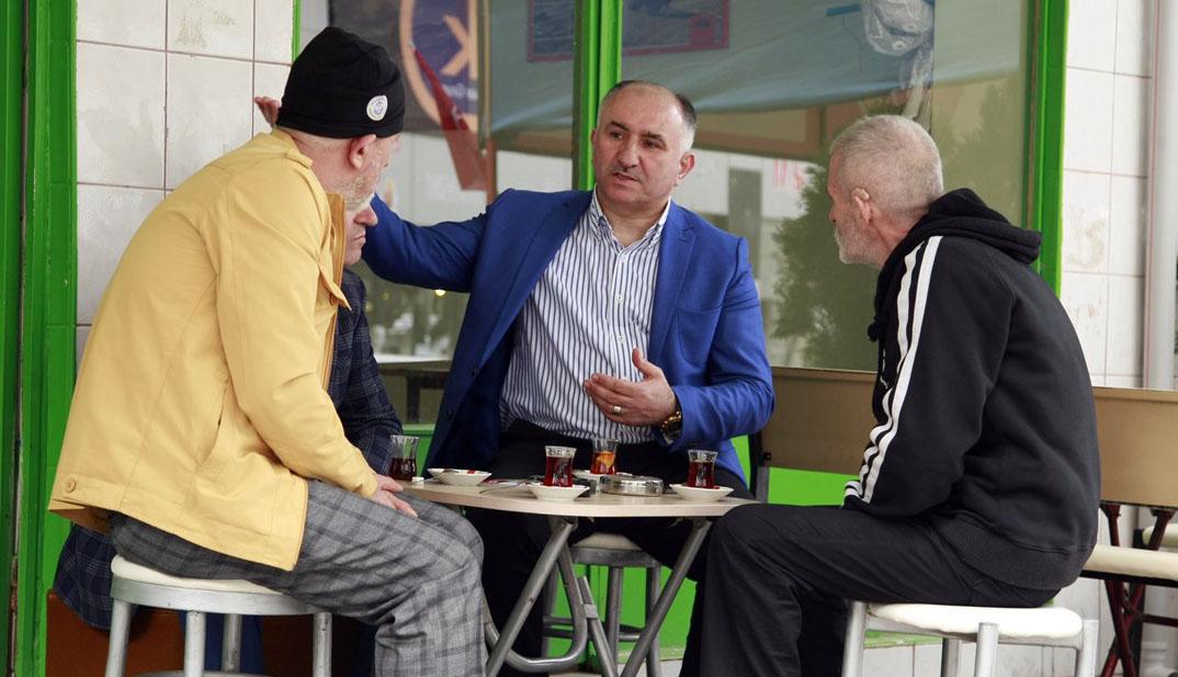 ÇAĞLAYAN VATANDAŞLARLA BİR ARAYA GELDİ 