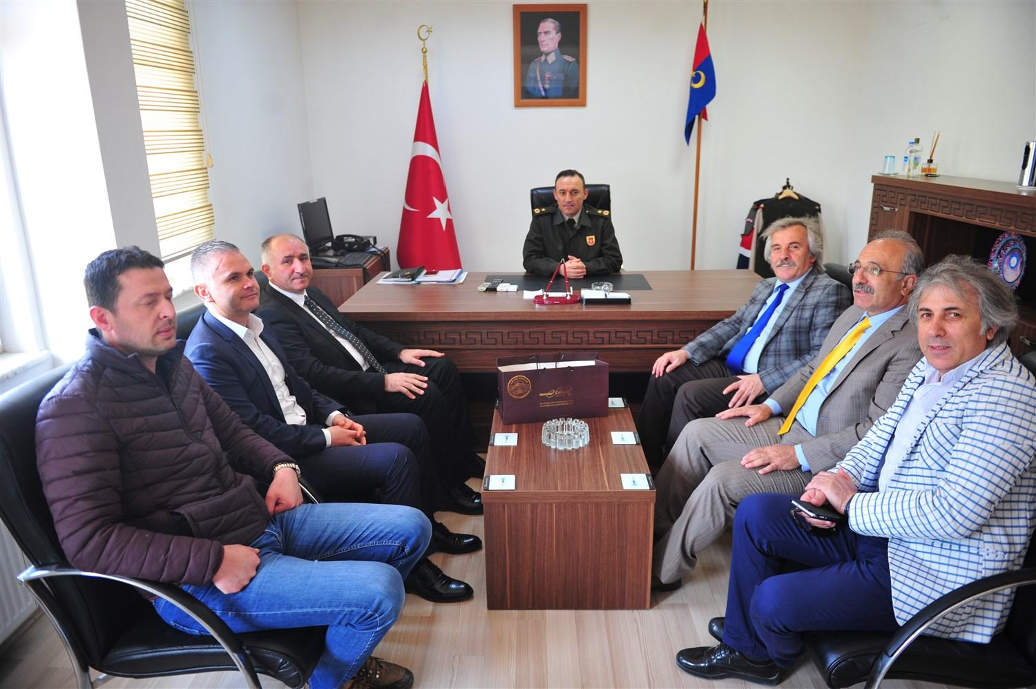 BAŞKAN ÇAĞLAYAN'DAN JANDARMA KOMUTANINA ZİYARET 