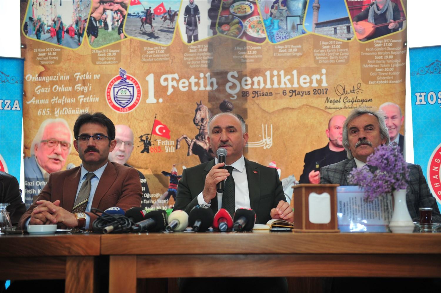 ORHANGAZİ’NİN FETHİ PROGRAMININ TANITIM TOPLANTISI YAPILDI 