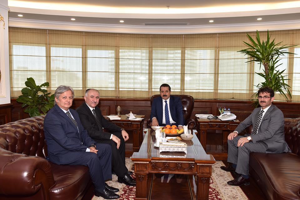 BAŞKAN ÇAĞLAYAN GIDA TARIM VE HAYVANCILIK BAKANI FARUK ÇELİK'İ ZİYARET ETTİ 