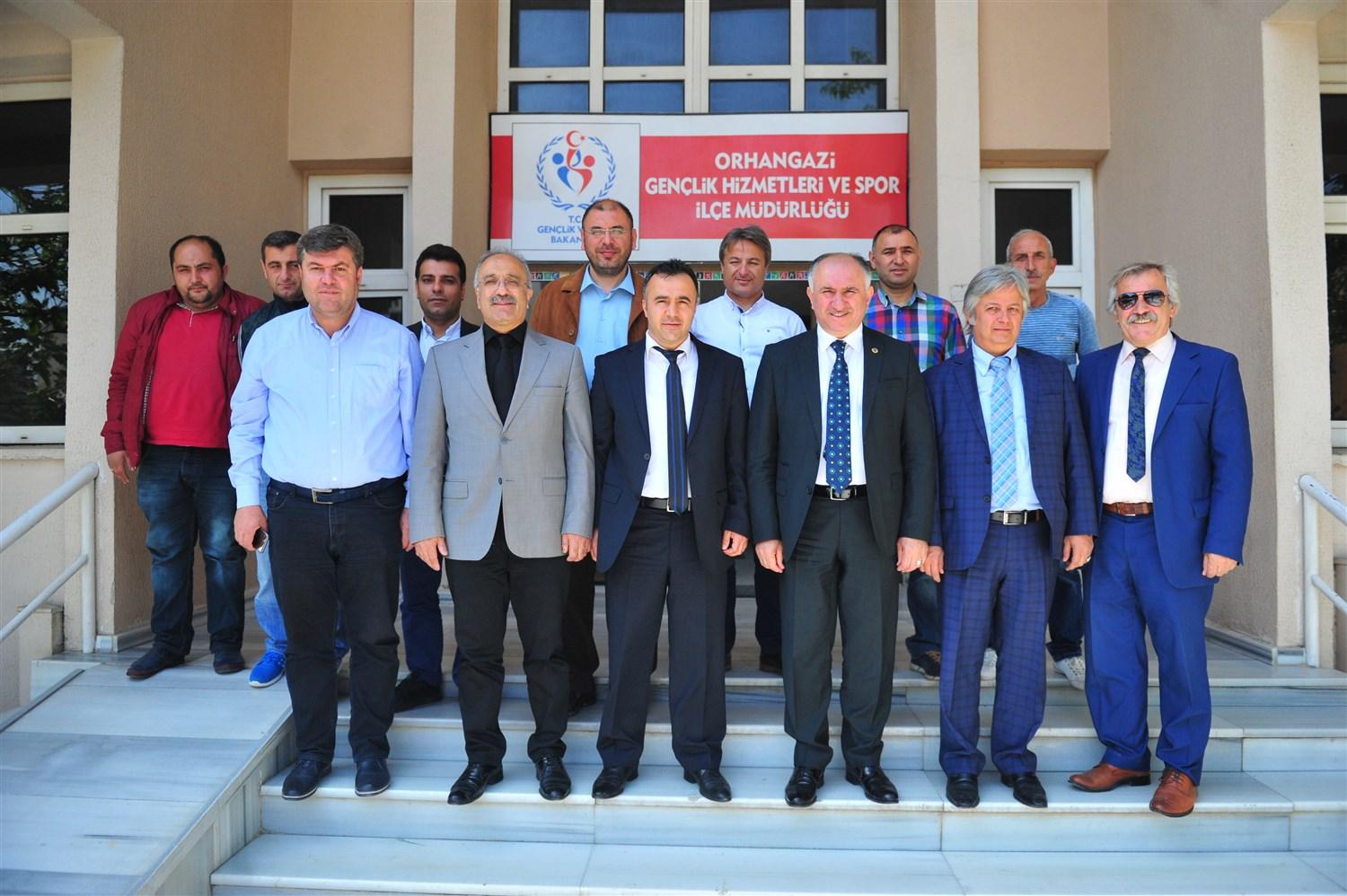 BAŞKAN ÇAĞLAYAN'DAN YENİ SPOR MÜDÜRÜNE ZİYARET 