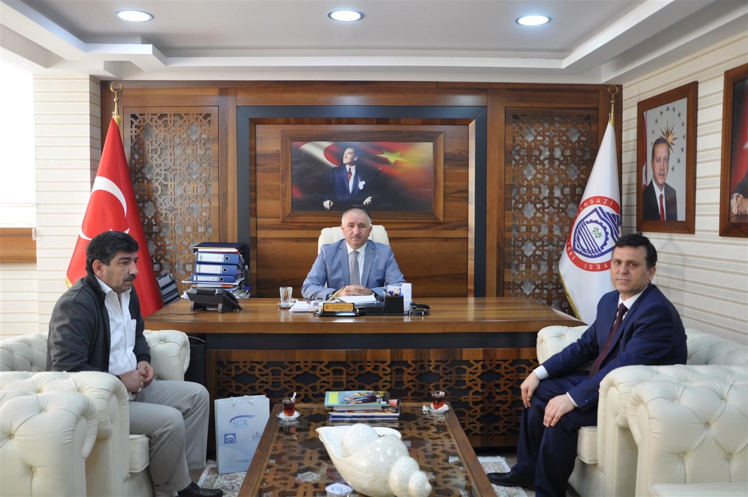 SGK MÜDÜRÜNDEN ÇAĞLAYAN'A ZİYARET 