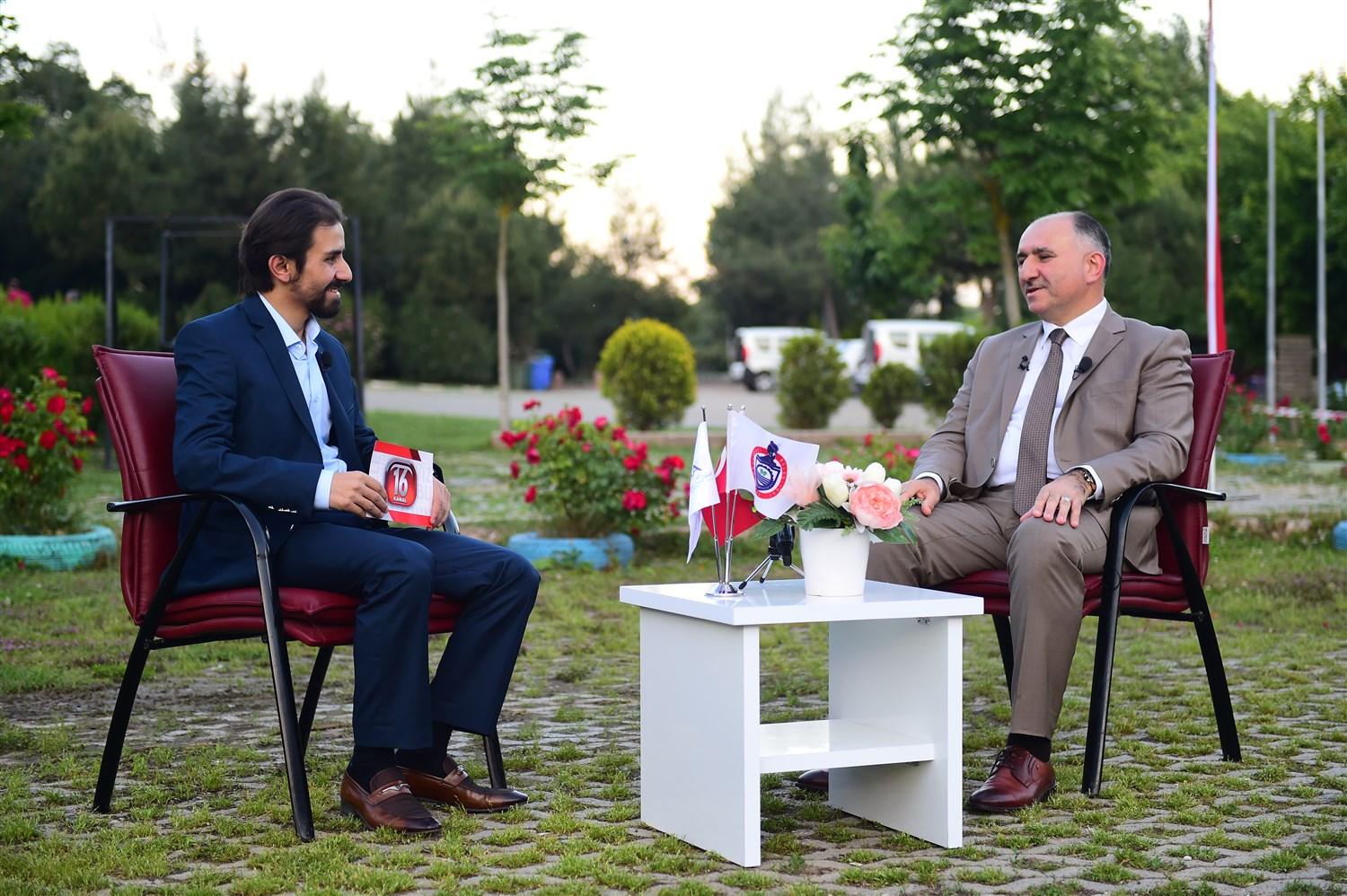 BAŞKAN ÇAĞLAYAN KANAL 16'DA RAMAZAN ÖZEL PROGRAMINA KONUK OLDU 