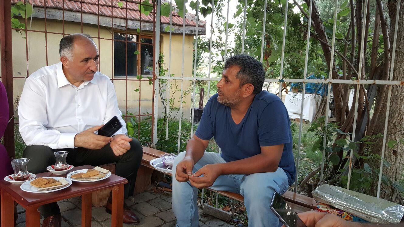 BAŞKAN ÇAĞLAYAN VATANDAŞLARI EVLERİNDE ZİYARET EDİYOR 