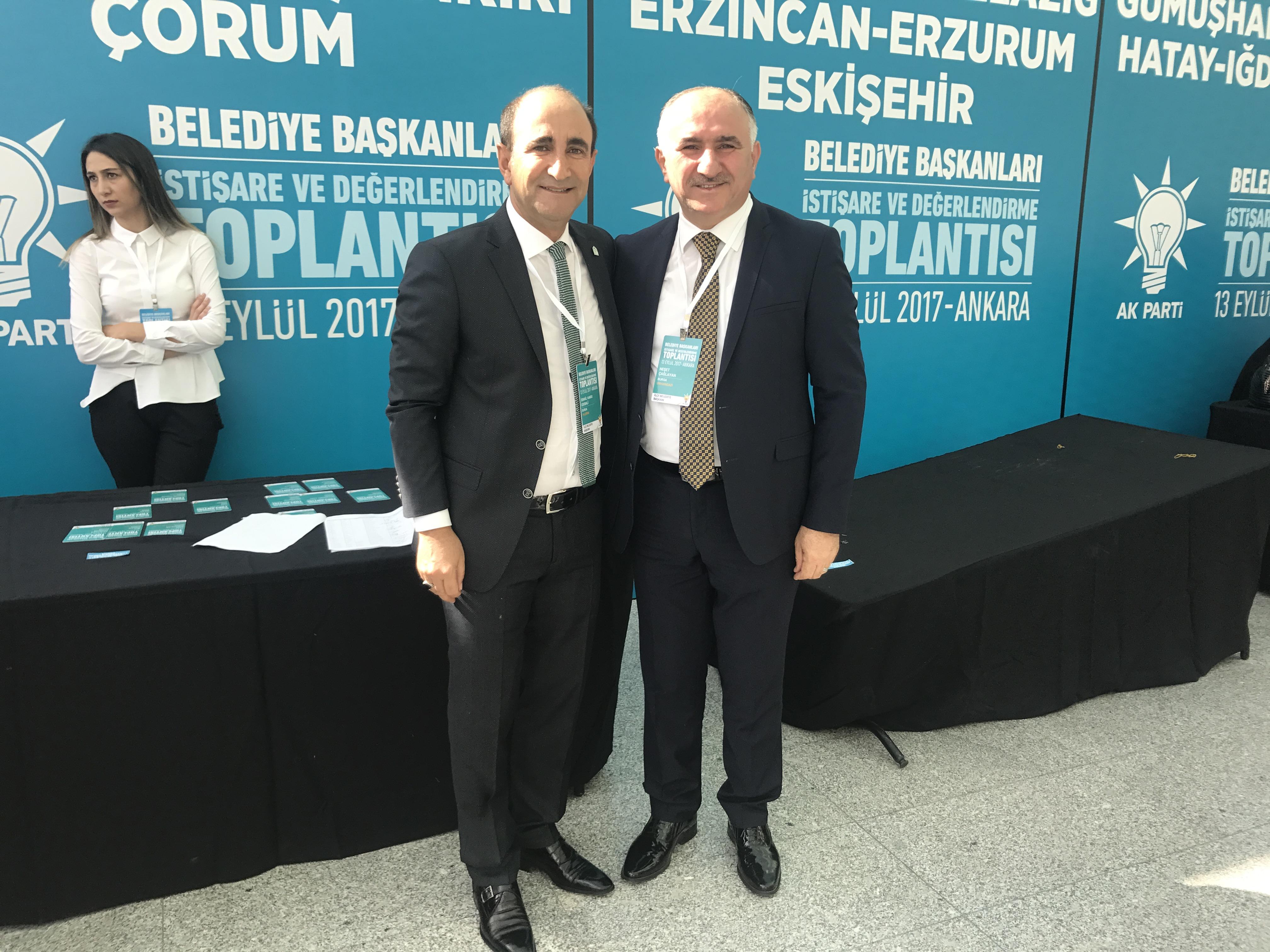 BAŞKAN ÇAĞLAYAN CUMHURBAŞKANI ERDOĞAN'IN BELEDİYE BAŞKANLARI BULUŞMASINA KATILDI 