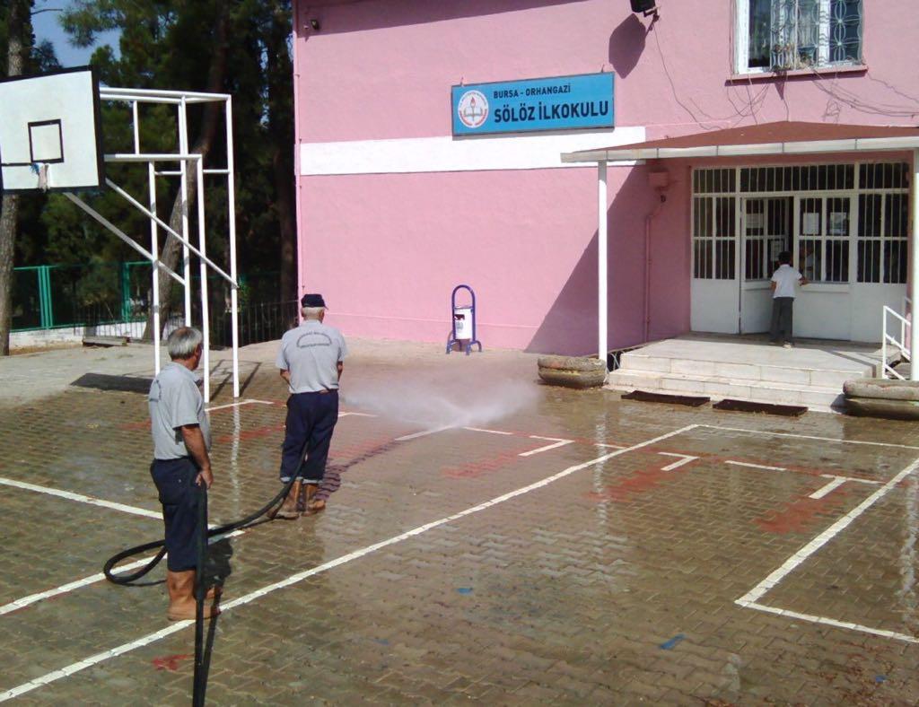 KÖY OKULLARININ DA TEMİZLİK ÇALIŞMALARI TAMAMLANDI 