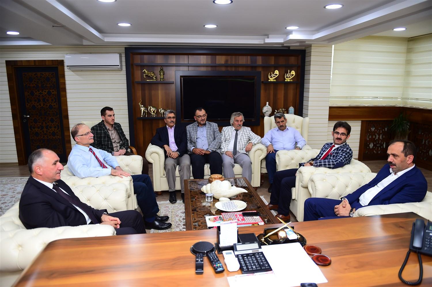 BAŞKAN ÇAĞLAYAN KOORDİNATÖR MİLLETVEKİLİ MUHAMMET BALTA'YI AĞIRLADI 