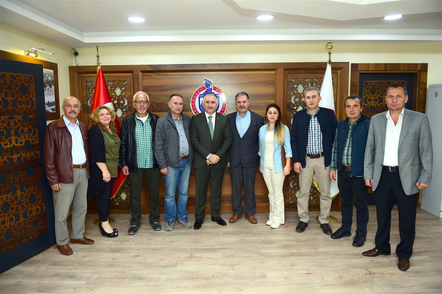 BALGÖÇ YENİ YÖNETİMİNDEN BAŞKAN ÇAĞLAYAN'A ZİYARET 