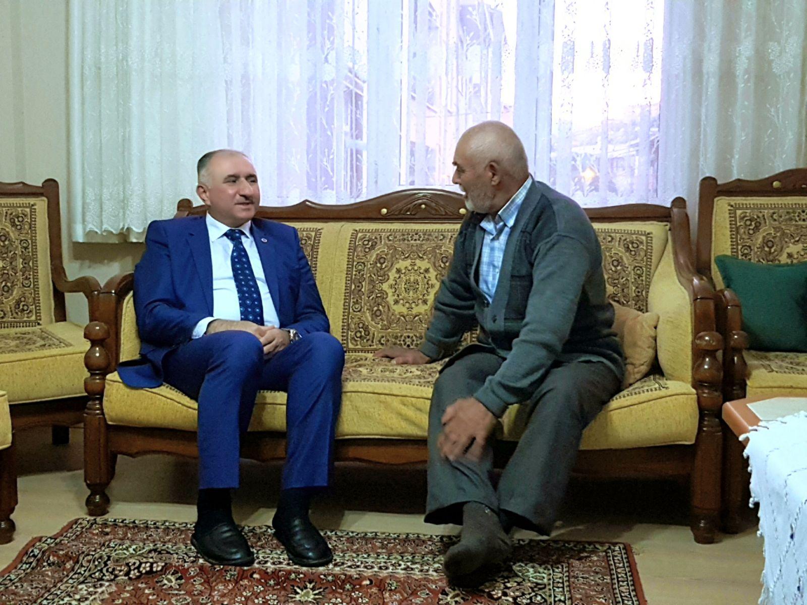 BAŞKAN ÇAĞLAYAN GÜLTEKİN VE AKTÜRK AİLELERİNİ ZİYARET ETTİ 