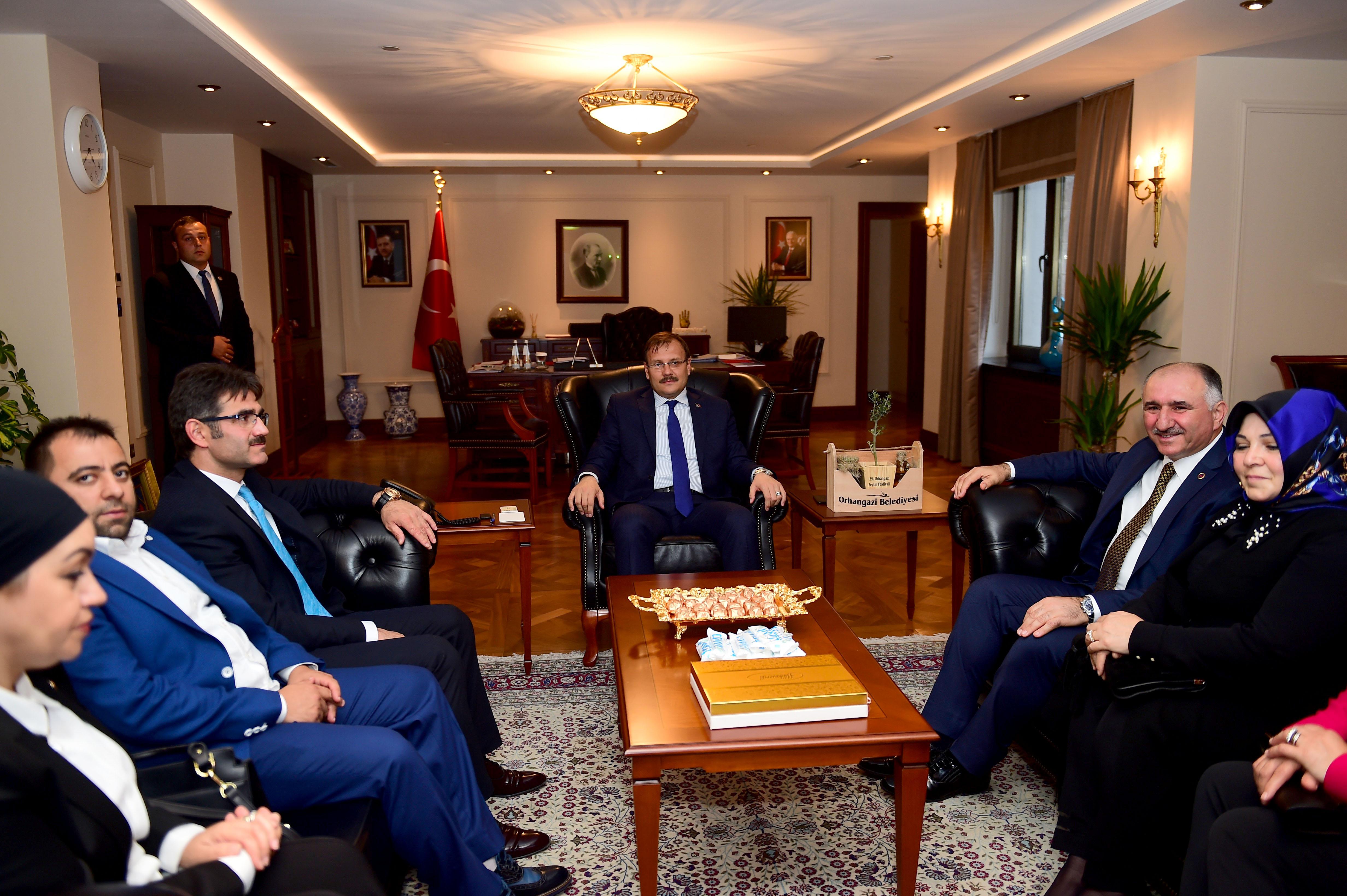 BAŞKAN ÇAĞLAYAN’DAN BAŞBAKAN YARDIMCISI HAKAN ÇAVUŞOĞLU’NA ZİYARET 