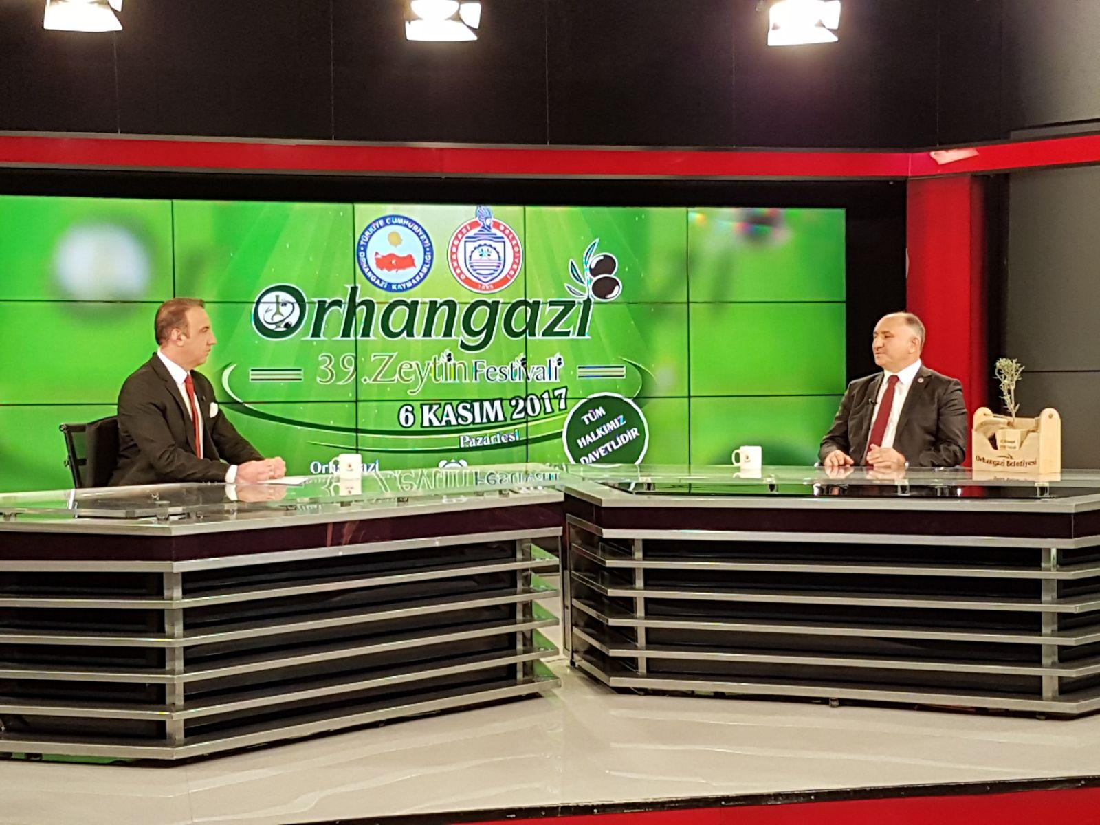 BAŞKAN ÇAĞLAYAN OLAY TV'DE GÜNDEMİN GETİRDİKLERİ PROGRAMINA KATILDI 