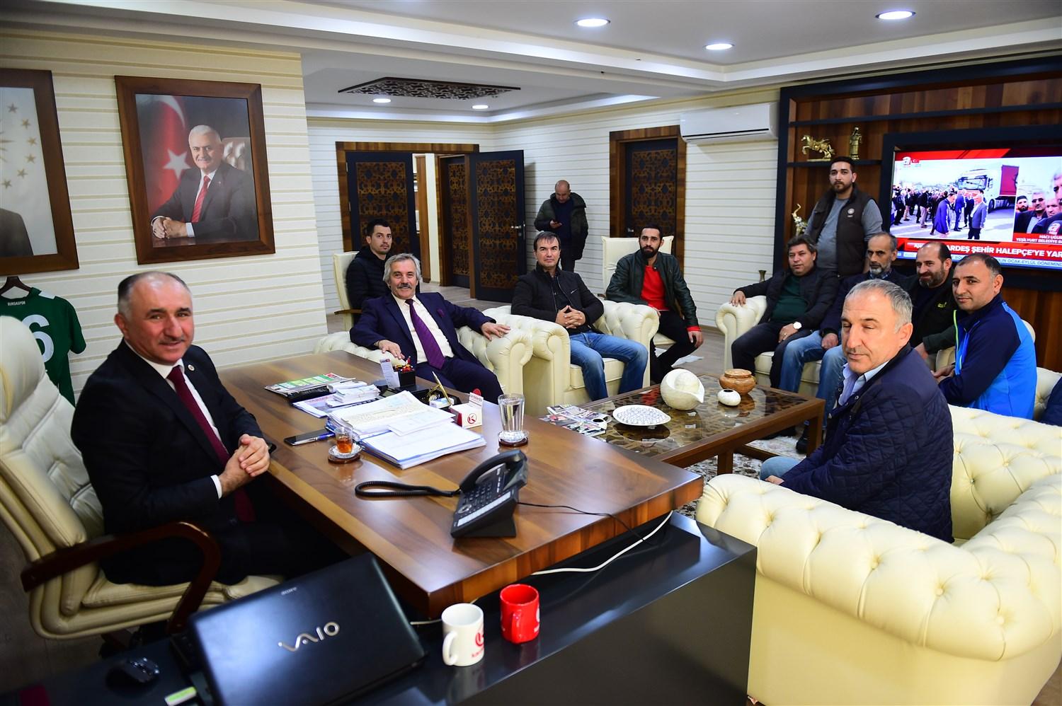 BAŞKAN ÇAĞLAYAN YENİ TEKNİK HEYETİ AĞIRLADI 