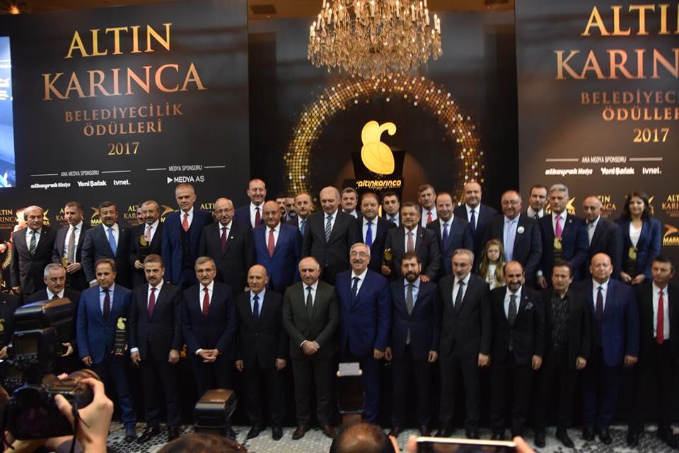 BAŞKAN ÇAĞLAYAN MARMARA BELEDİYELER BİRLİĞİ ALTIN KARINCA ÖDÜL TÖRENİ 