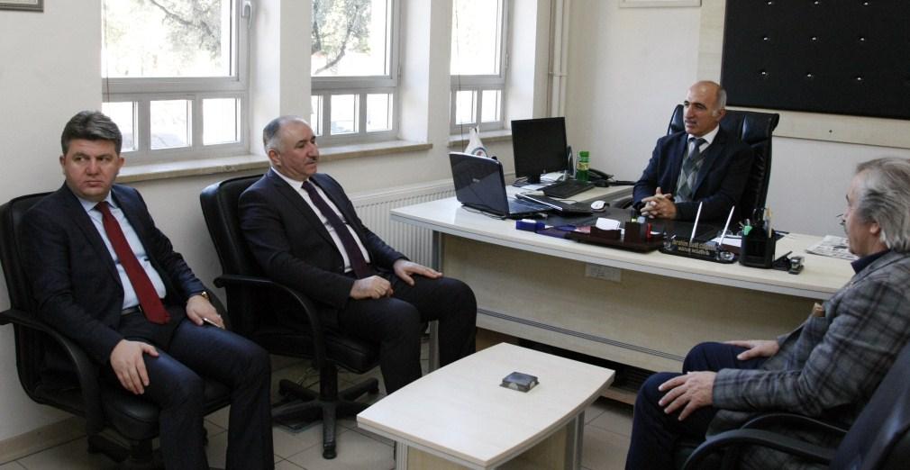 BAŞKAN ÇAĞLAYAN NÜFUS MÜDÜRÜNÜ ZİYARET ETTİ 