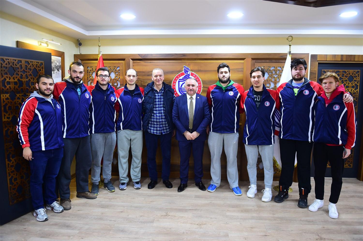 ÇAĞLAYAN BELEDİYESPOR BASKETBOL TAKIMI SPORCULARINI AĞIRLADI 