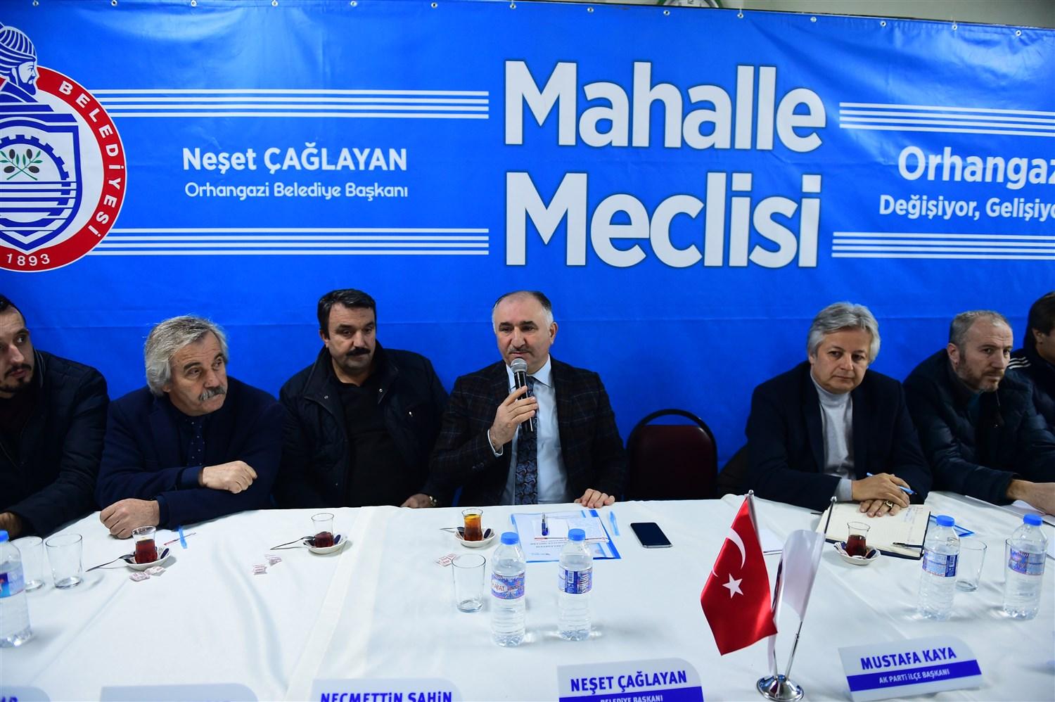 BAŞKAN ÇAĞLAYAN YENI GÜRLE MAHALLE MECLISINDE 