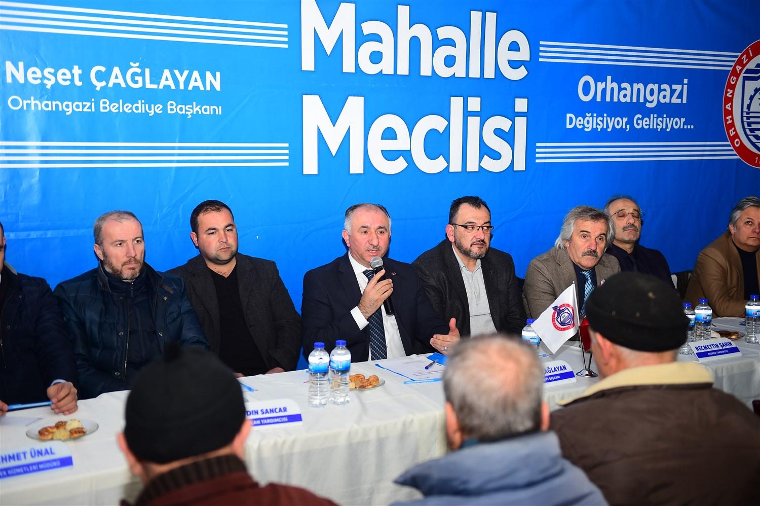 BAŞKAN ÇAĞLAYAN GEMİÇ MAHALLE MECLİSİNDE MAHALLE SAKİNLERİNİ DİNLEDİ 