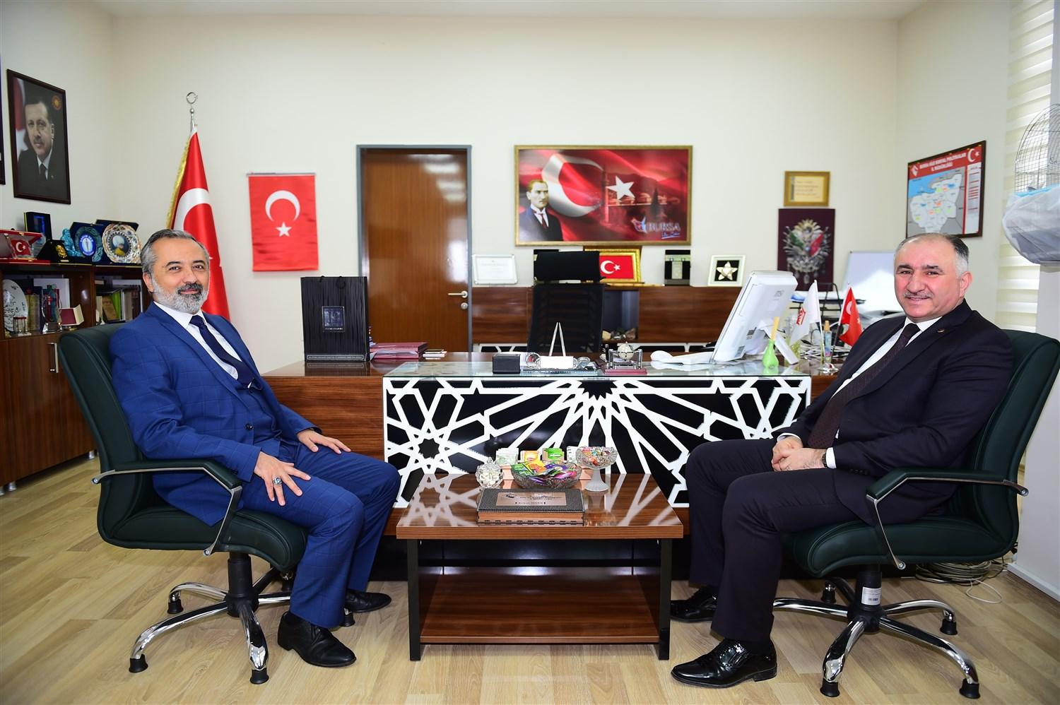 BAŞKAN ÇAĞLAYAN AİLE SOSYAL POLİTİKALAR İL MÜDÜRÜNÜ ZİYARET ETTİ 