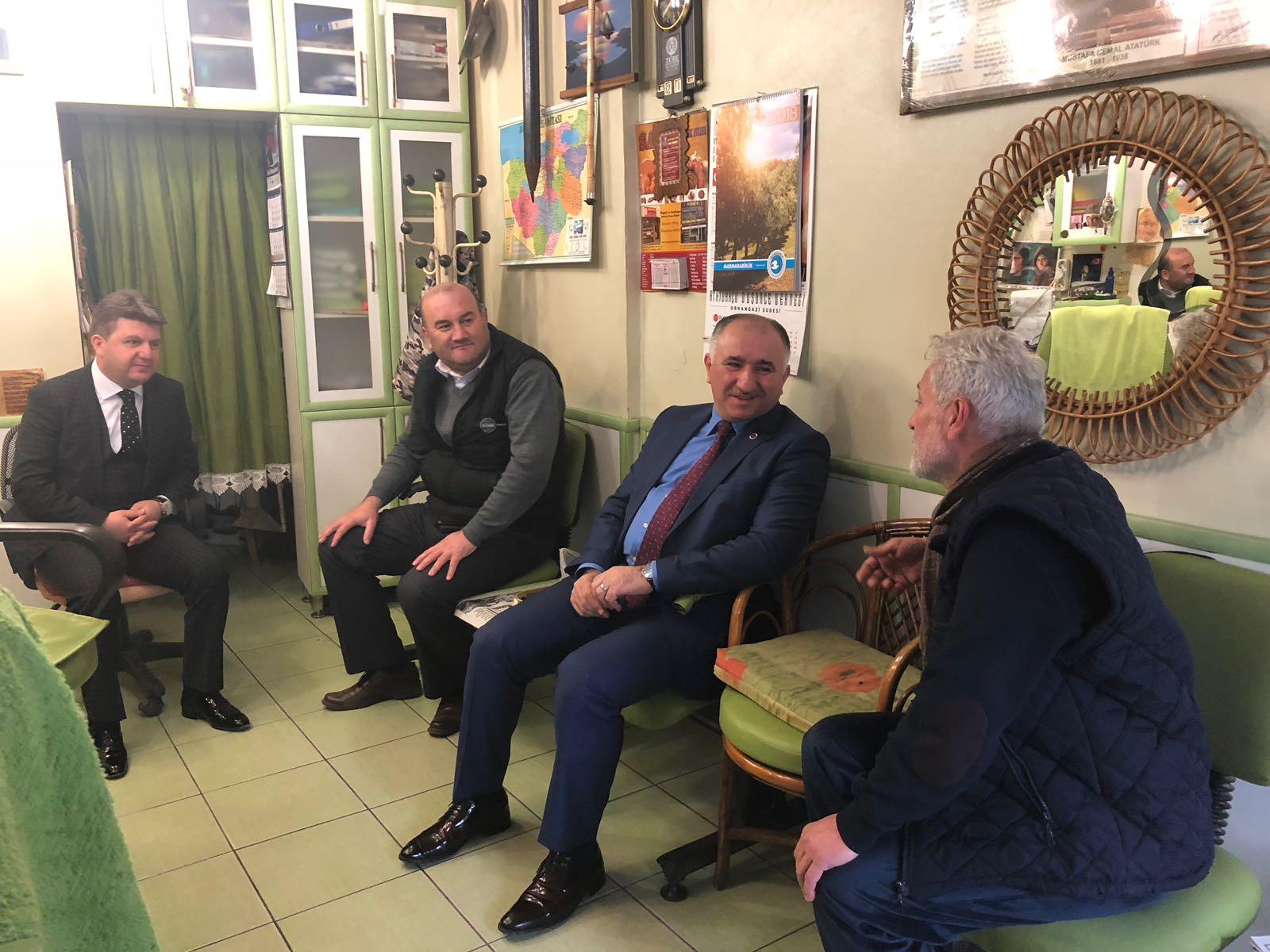 BAŞKAN GÜNE ESNAF ZİYARETİ İLE BAŞLADI 