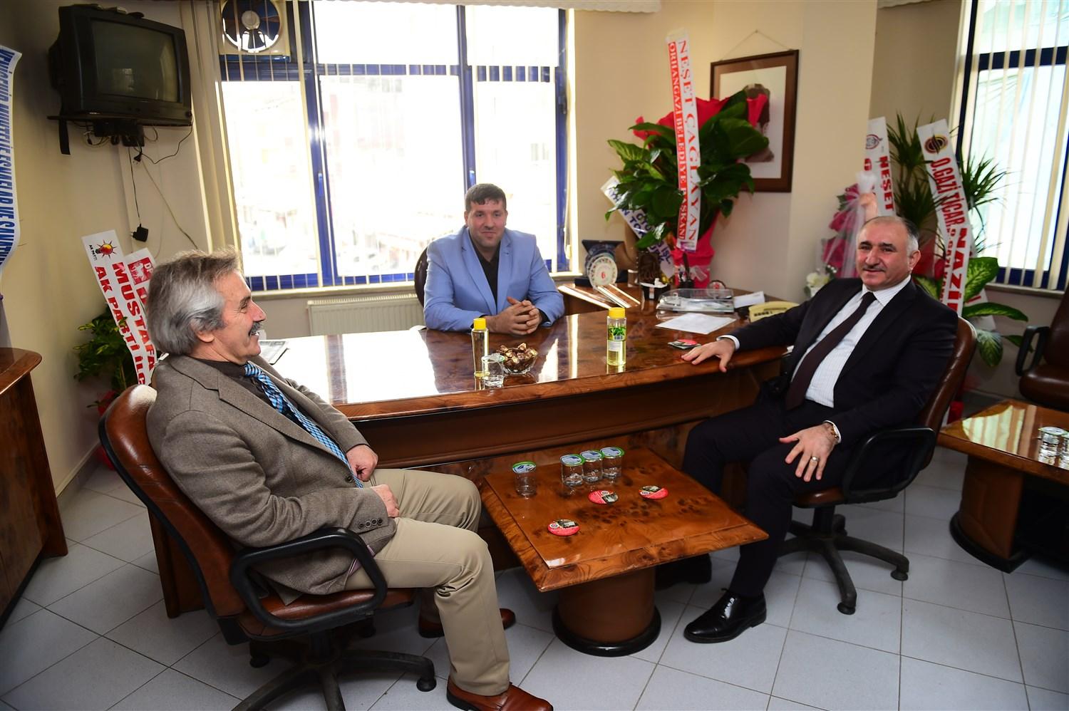 ÇAĞLAYAN'DAN ŞOFÖRLER ODASI YÖNETİMİNE HAYIRLI OLSUN ZİYARETİ 